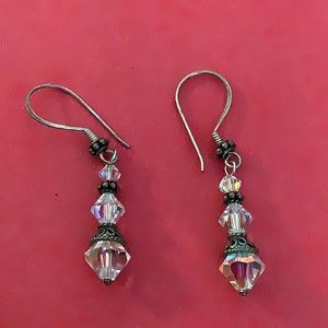 Swarovski Crystal Dangle Earrings Handmade